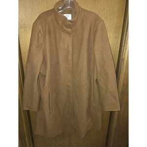 Old Navy XXL camel winter‎ coat  wool blend pocket